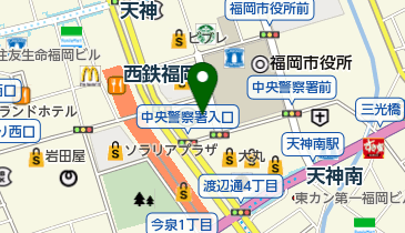 天神光安整形外科クリニックの地図画像