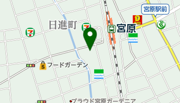 宮原皮膚科の地図画像