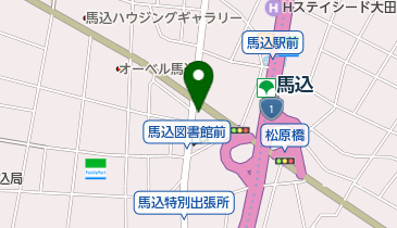 ファミリークリニック馬込の地図画像