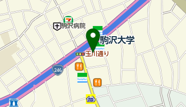 駒沢皮膚科クリニックの地図画像