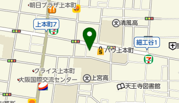 上本町わたなべクリニックの地図画像