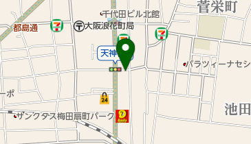 天神橋さくらクリニックの地図画像