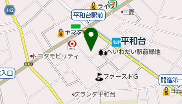 平和台耳鼻咽喉科の地図画像