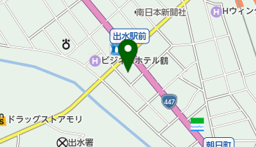 出水眼科の地図画像