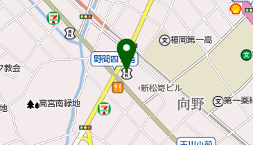 福田皮ふ科野間四ツ角クリニックの地図画像