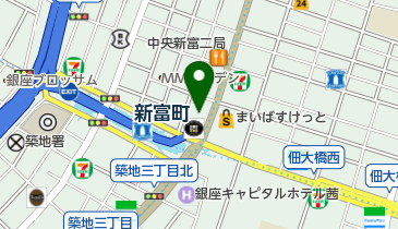 新富げんかクリニックの地図画像