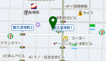 船場森野クリニックの地図画像