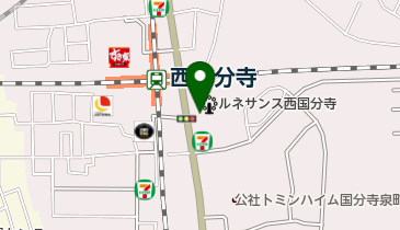 にしこく眼科の地図画像