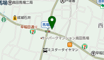 早稲田通り心のクリニックの地図画像