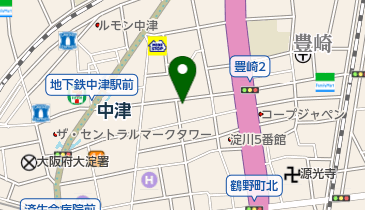 なかつ神経内科クリニックの地図画像