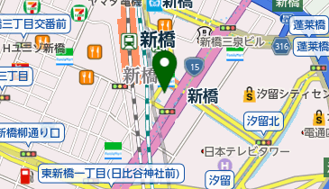 新橋内科クリニック(透析専門)の地図画像