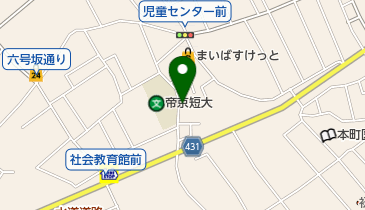 帝京整形外科クリニックの地図画像