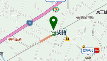 柴崎駅前皮膚科の地図画像