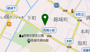 こころのクリニック西尾の地図画像