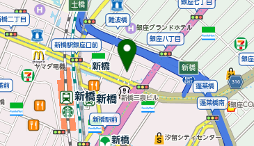 銀座総合美容クリニックの地図画像