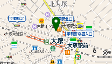 山手大塚レディスクリニックの地図画像