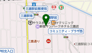 みたか中村脳神経外科クリニックの地図画像