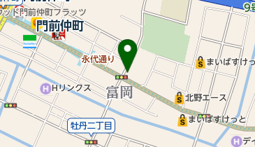 芳仁皮膚科医院の地図画像