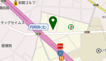 まちの内科クリニックの地図画像