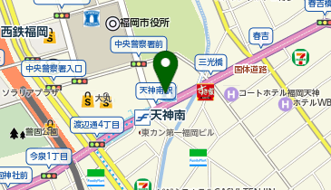天神耳鼻咽喉科の地図画像