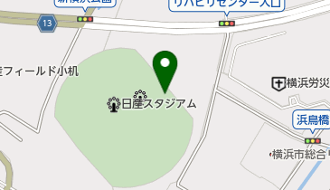 横浜市スポーツ医科学センタークリニックの地図画像