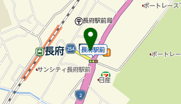 長府えきまえ皮ふ科の地図画像
