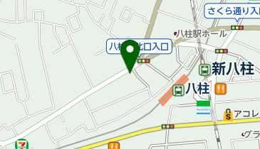 やばしら眼科の地図画像