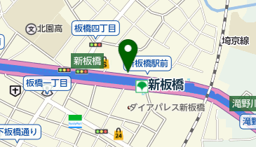 新板橋冲永眼科の地図画像