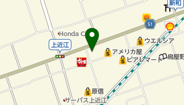 笹出線 近江眼科 近江皮膚科の地図画像