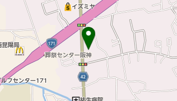 昆陽の里眼科の地図画像