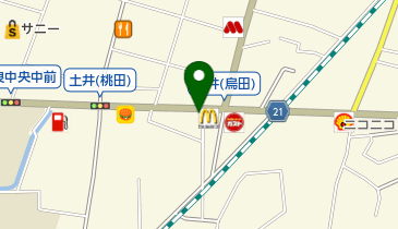 鮎川内科の地図画像