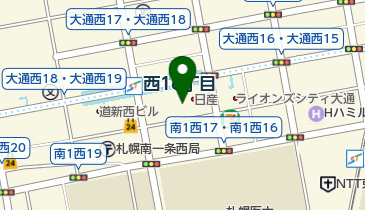 大通じんぼ皮膚科の地図画像
