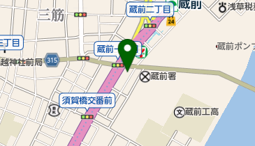 蔵前内科クリニックの地図画像