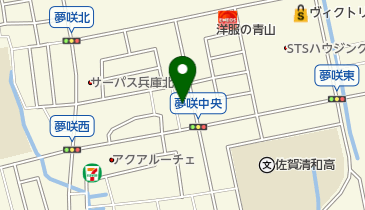 夢咲胃腸内科の地図画像