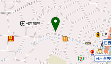 日吉内科の地図画像