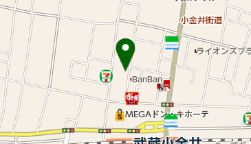 小金井皮膚科クリニックの地図画像