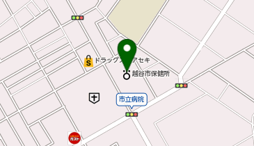 越谷市医師会診療所の地図画像