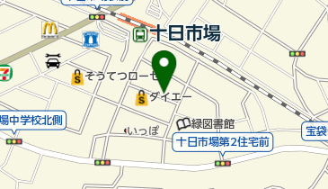 中西眼科の地図画像