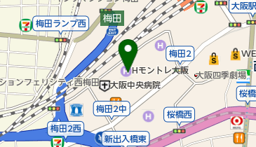 大阪西梅田クリニックの地図画像