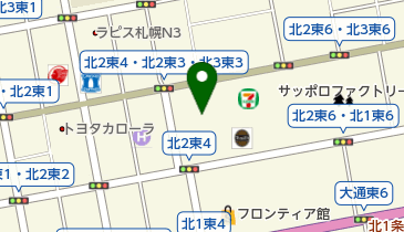 サッポロファクトリーメンタルクリニックの地図画像