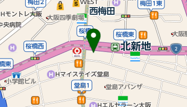 湘南AGAクリニック大阪院の地図画像