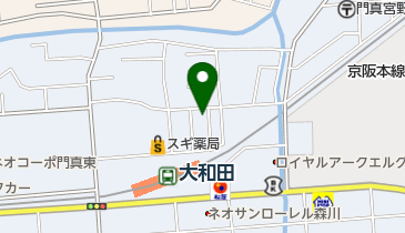 西口眼科の地図画像