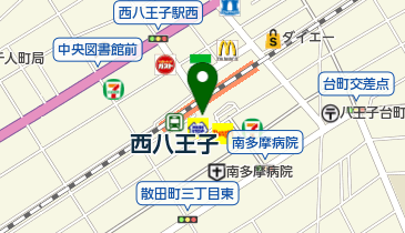 西八王子皮フ科の地図画像