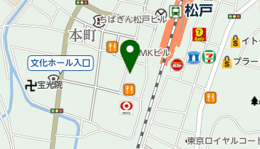 松戸ひなげし皮膚科の地図画像