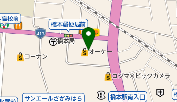 橋本皮膚科クリニックの地図画像