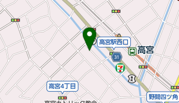 高宮通り心療クリニックの地図画像
