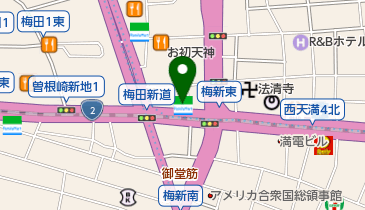 水の森美容外科 大阪院の地図画像