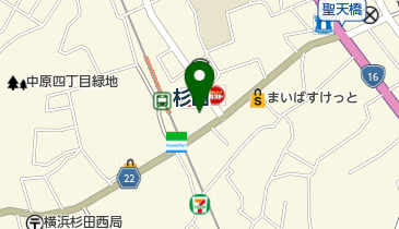 杉田駅前皮ふ科の地図画像