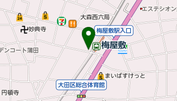 梅屋敷森田クリニックの地図画像