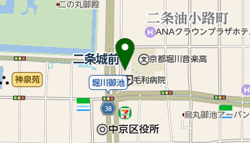 加藤乳腺クリニック堀川御池の地図画像